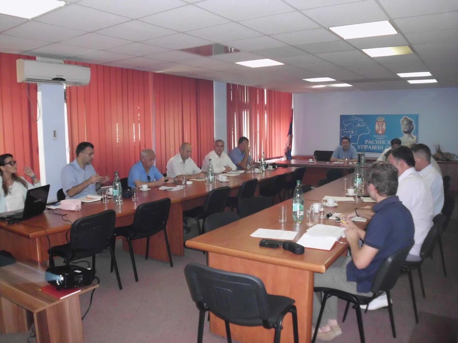 Projekat je predstavljen 16.08.2017. na sednici Saveta Rasinskog upravnog okruga